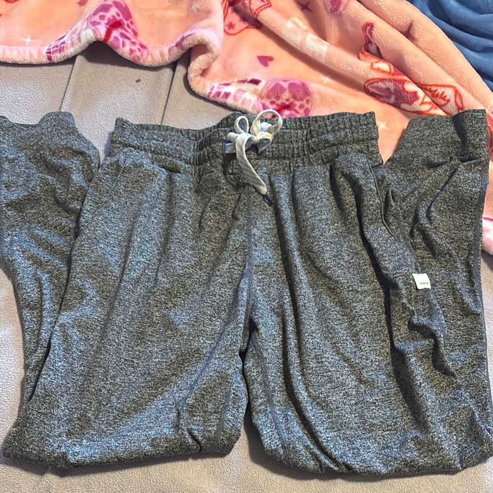 Vuori Soft Stretchy Drawsting Elastic Joggers Sweats - Heather Gray - Women’s XS